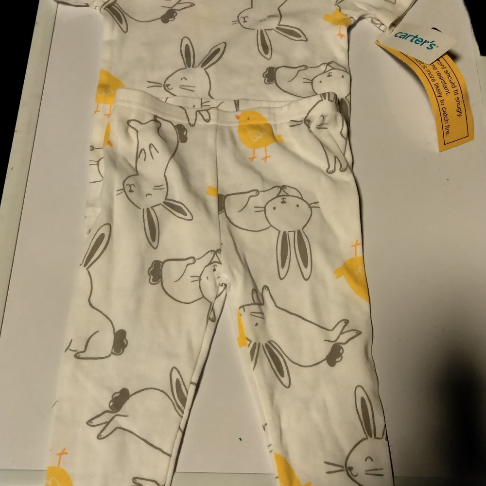 Carter's Baby Easter themed 2 piece pajama set